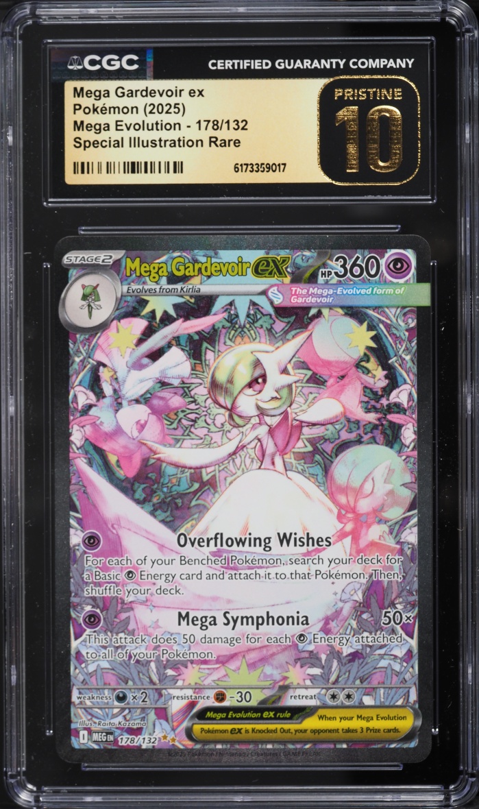 2025 Pokemon Mega Evolution SIR Mega Gardevoir EX #178 CGC 10 PRISTINE