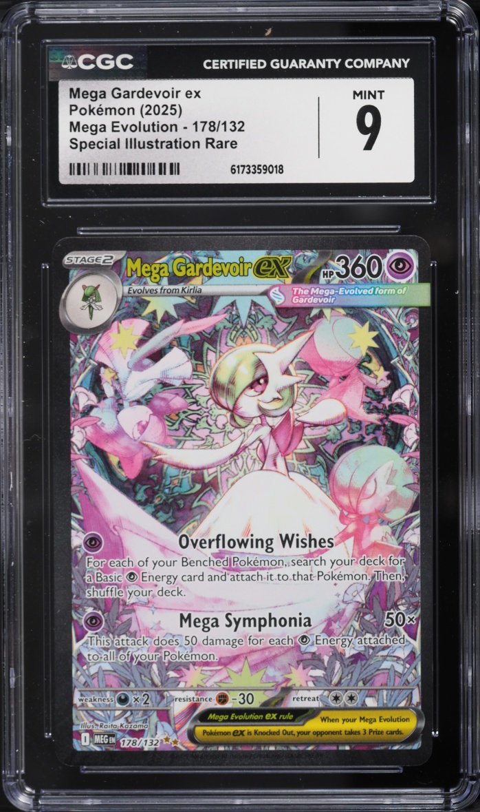 2025 Pokemon Mega Evolution SIR Mega Gardevoir EX #178 CGC 9 MINT