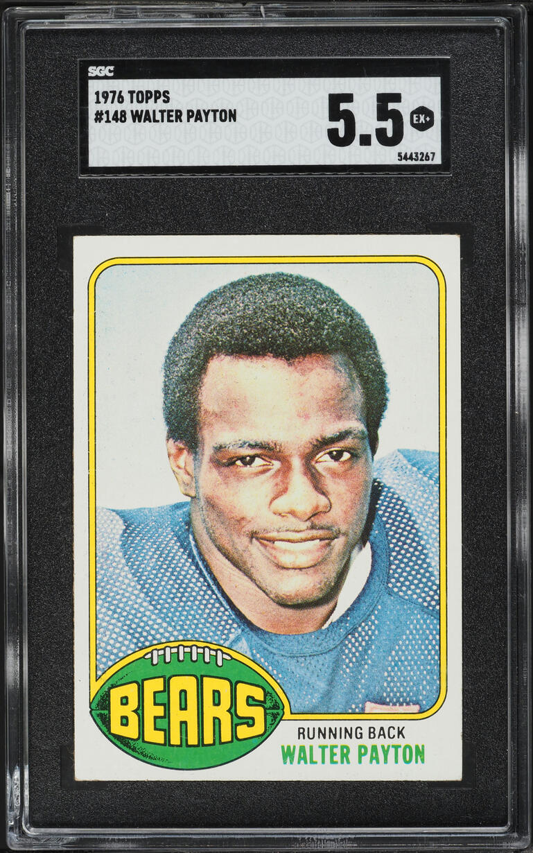 1976 Topps Football Walter Payton ROOKIE #148 SGC 5.5 EX+