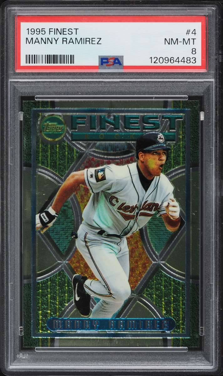 1995 Finest Manny Ramirez #4 PSA 8 NM-MT