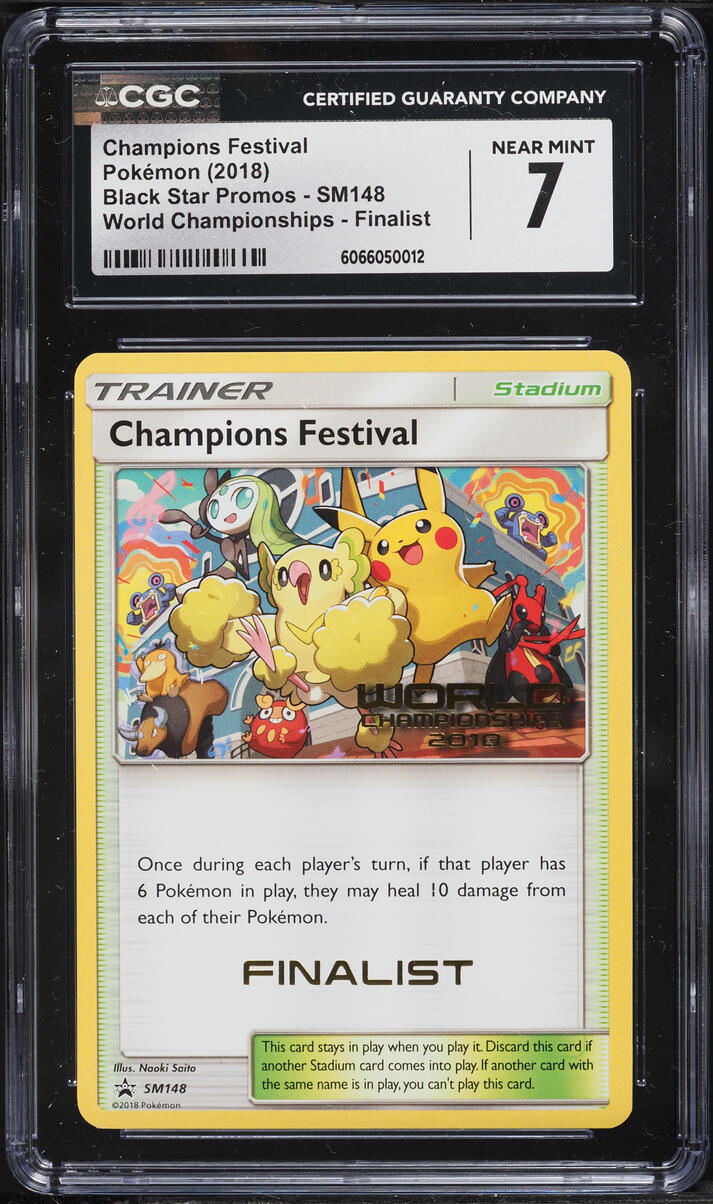 2018 Pokemon Sun & Moon Promo World Championships Finalist Champions Festival #SM148 CGC 7 NRMT