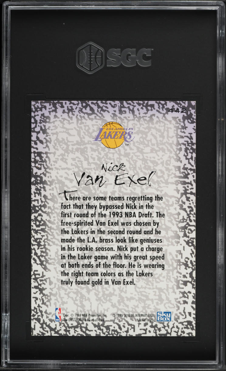 1994 Hoops Gold Mine Nick Van Exel #442 SGC 8 NM-MT