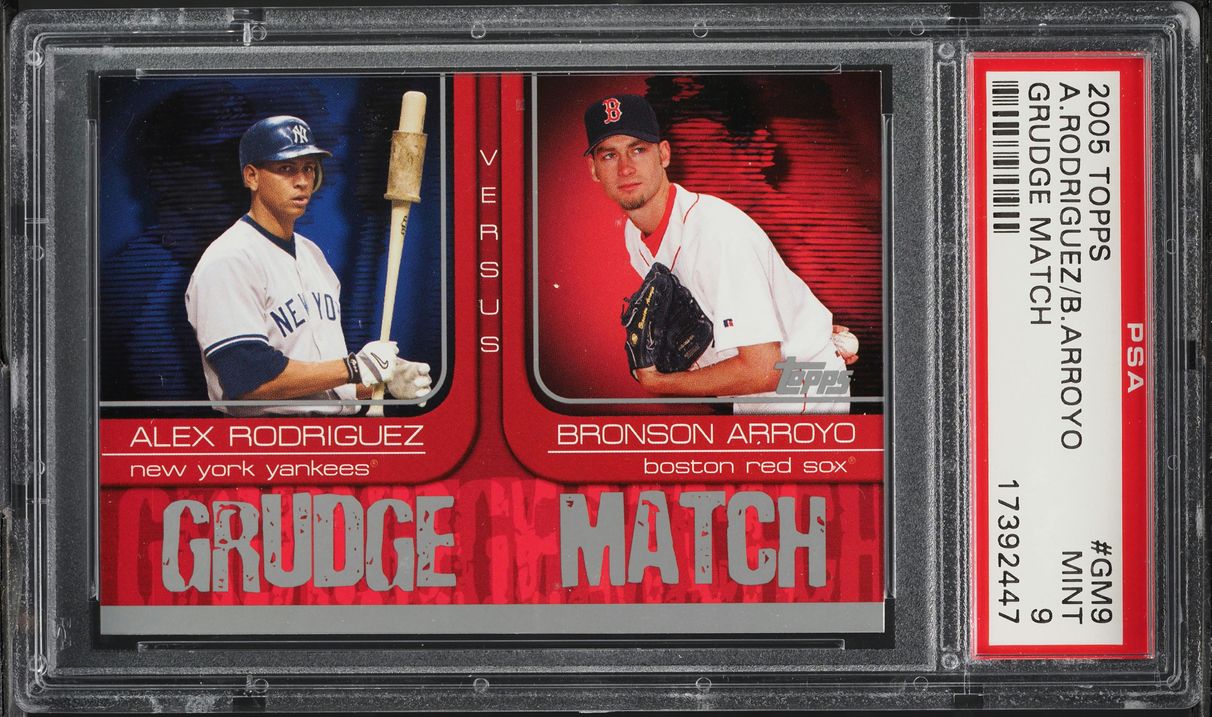 2005 Topps Grudge Match Alex Rodriguez Bronson Arroyo #GM9 PSA 9 MINT