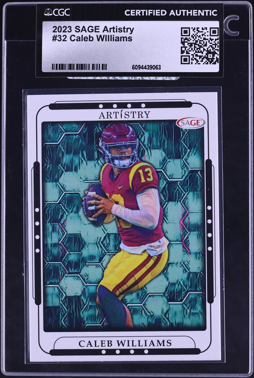 2023 Sage Artistry Caleb WIlliams ROOKIE #32 CGC AUTH