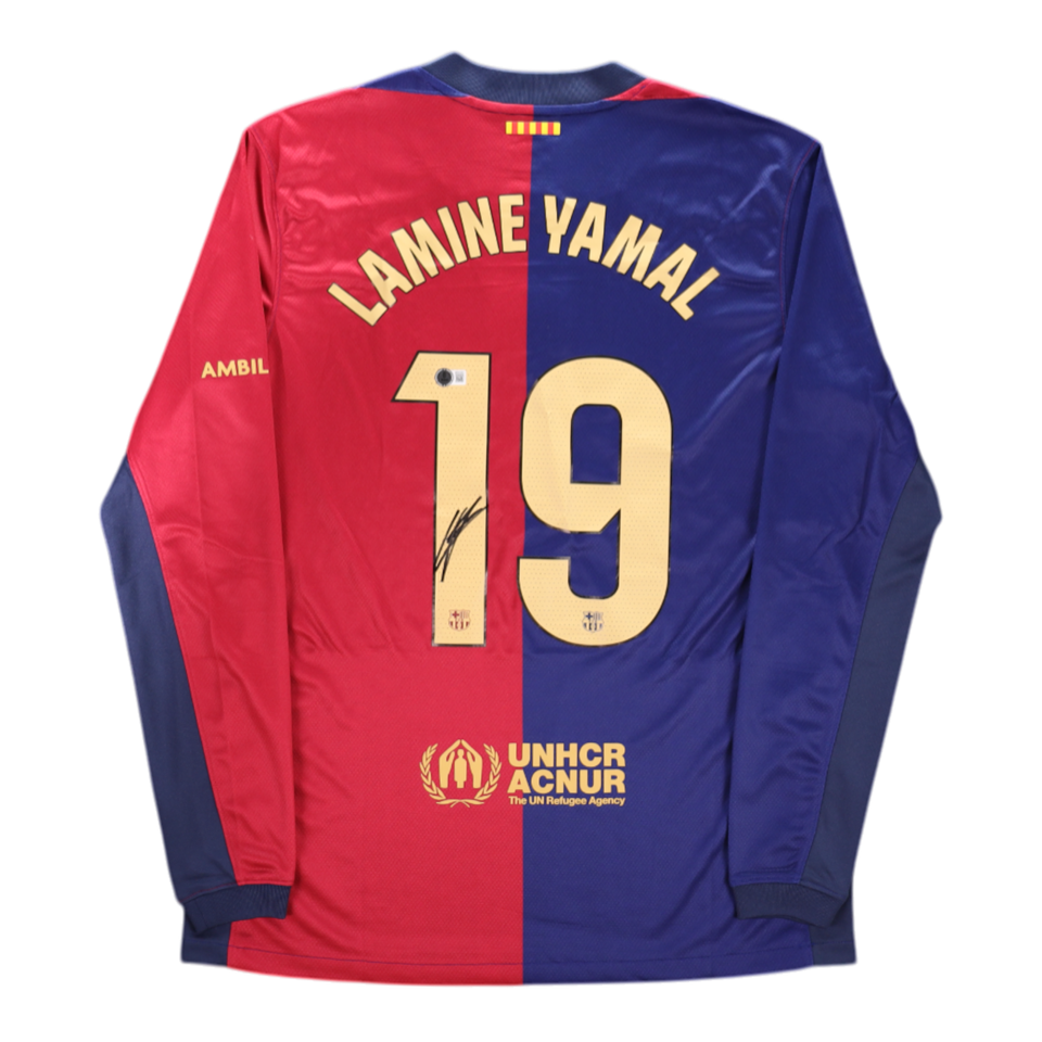 Maillot Dédicacé Lamine Yamal - FC Barcelona (Avec COA)