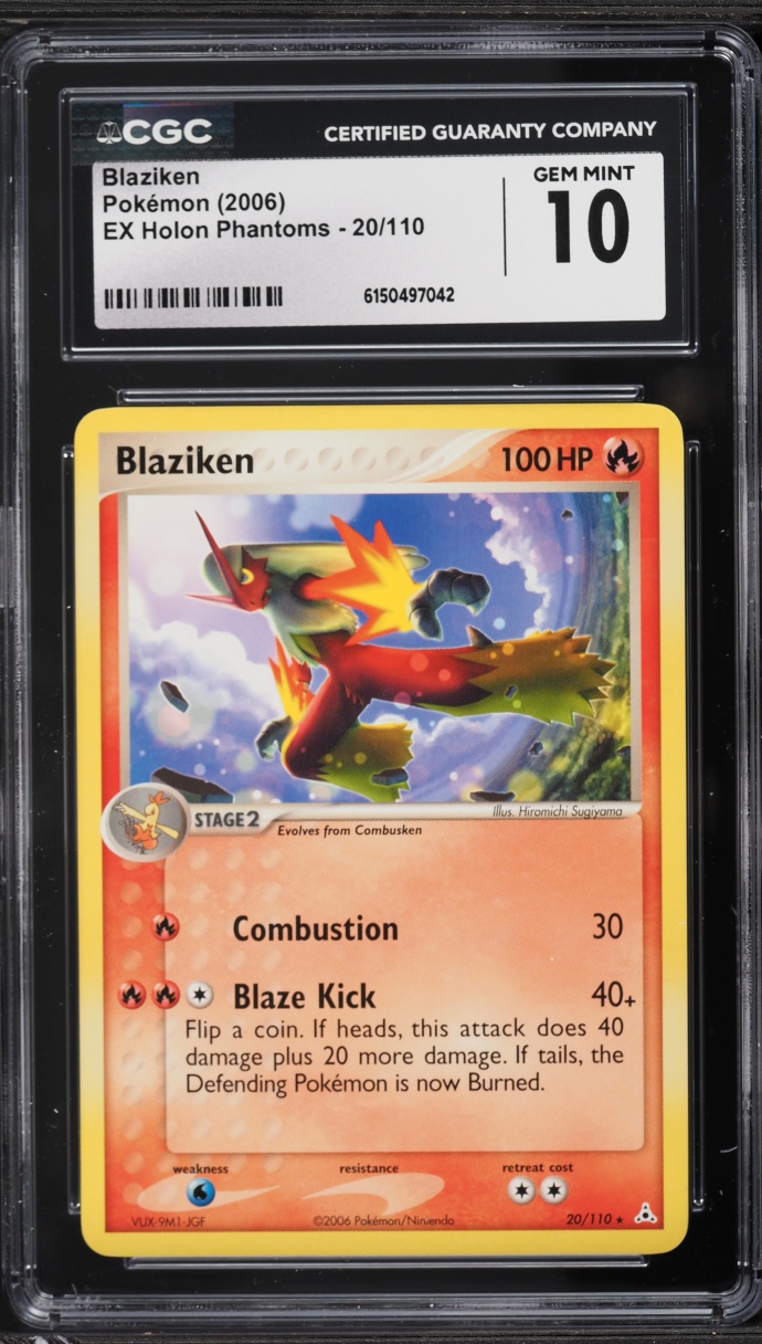 2006 Pokemon EX Holon Phantoms Blaziken #20 CGC 10 GEM MINT