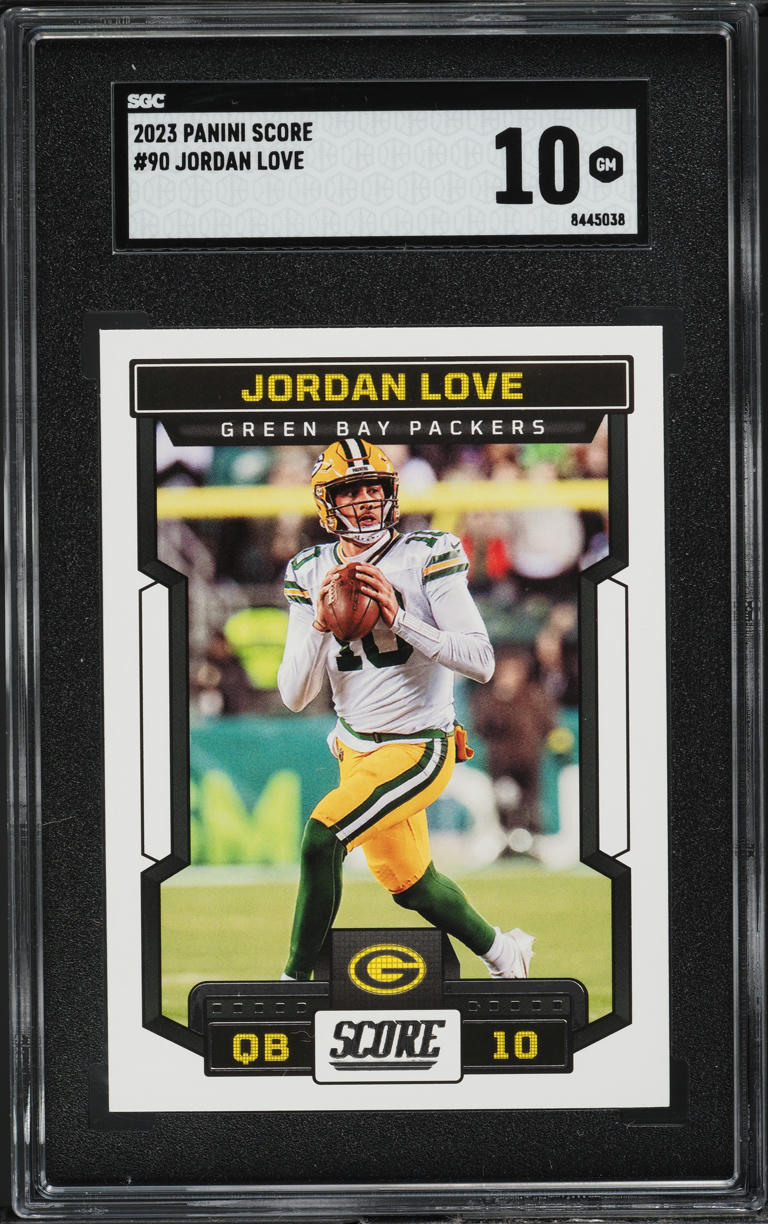 2023 Score  Football Jordan Love #90 SGC 10 GEM MINT