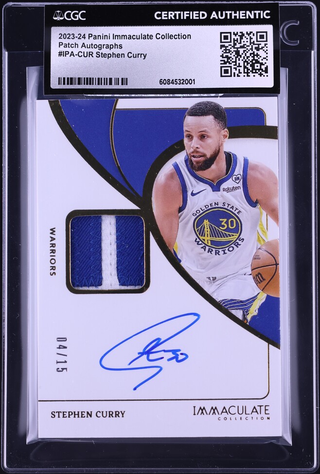 2014 Immaculate Collection Premium Stephen Curry PATCH AUTO