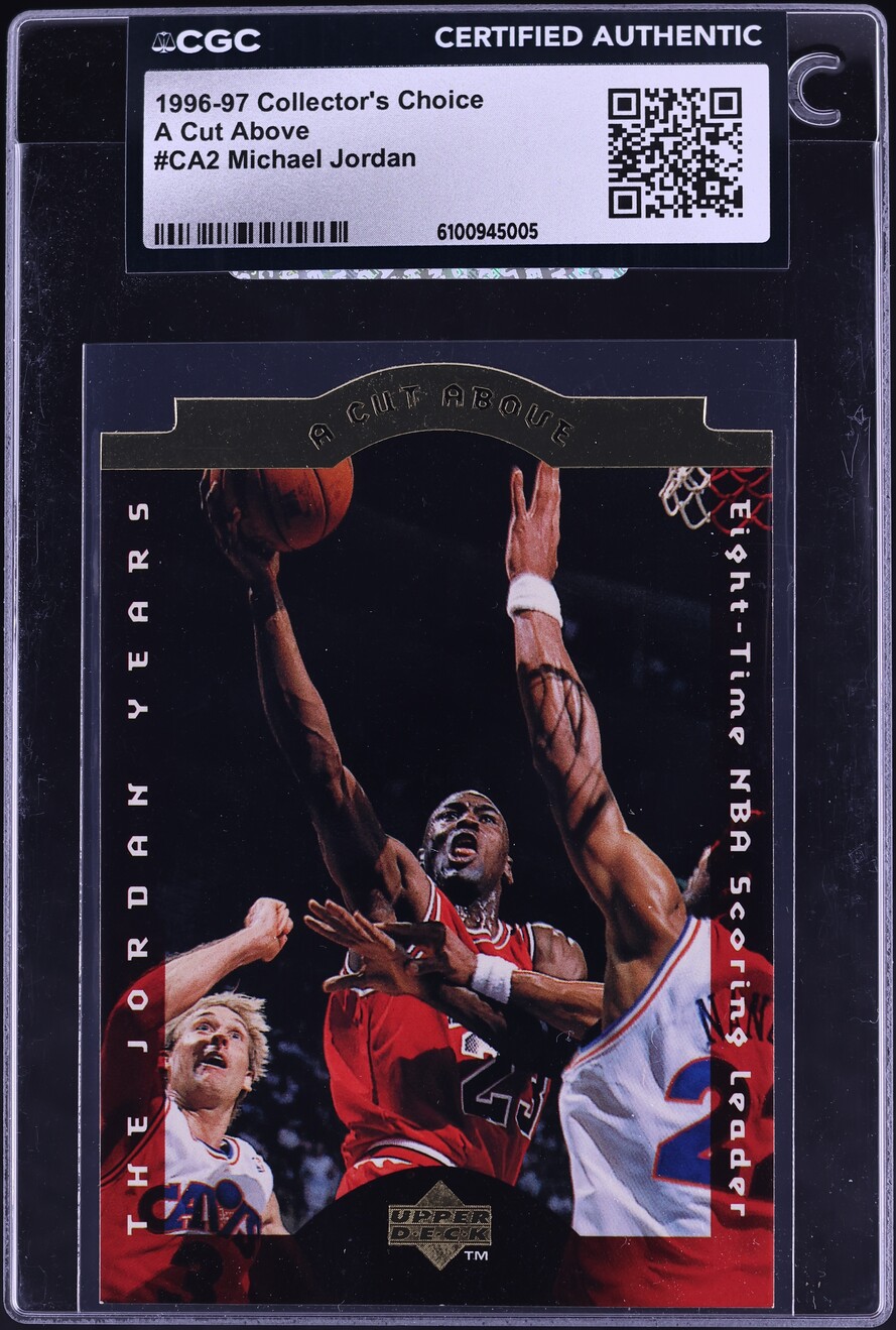 1996 Collector's Choice A Cut Above Die-Cut Michael Jordan #CA2 CGC AUTH
