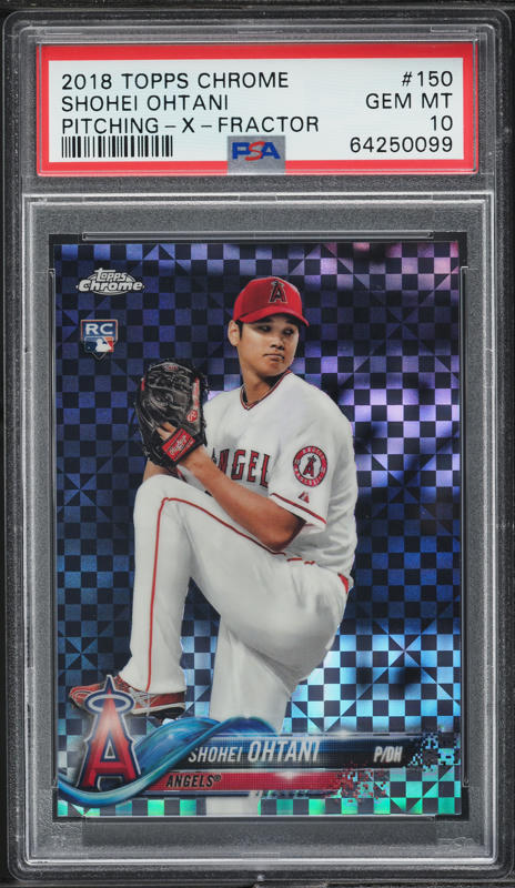 2018 Topps Chrome Update Shohei Ohtani ROOKIE #HMT32 PSA 10 GEM