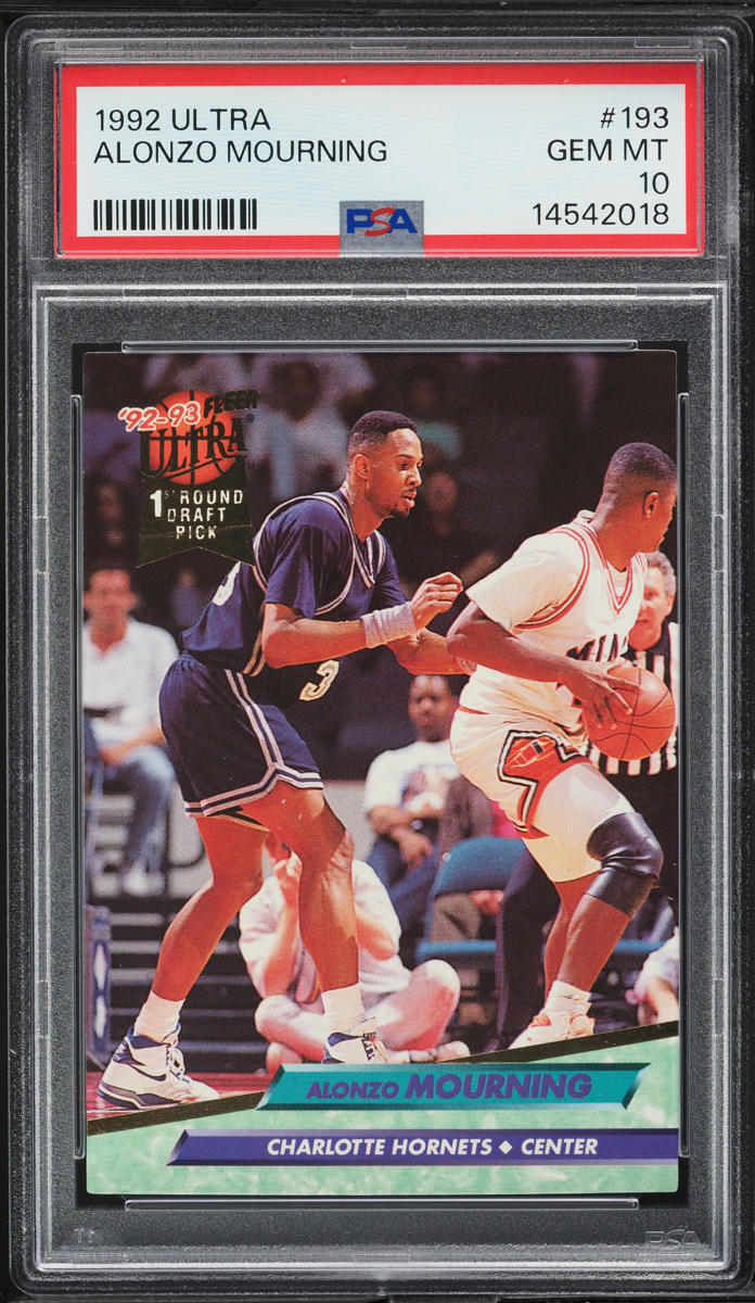 1992 Ultra Basketball Alonzo Mourning ROOKIE #193 PSA 10 GEM MINT