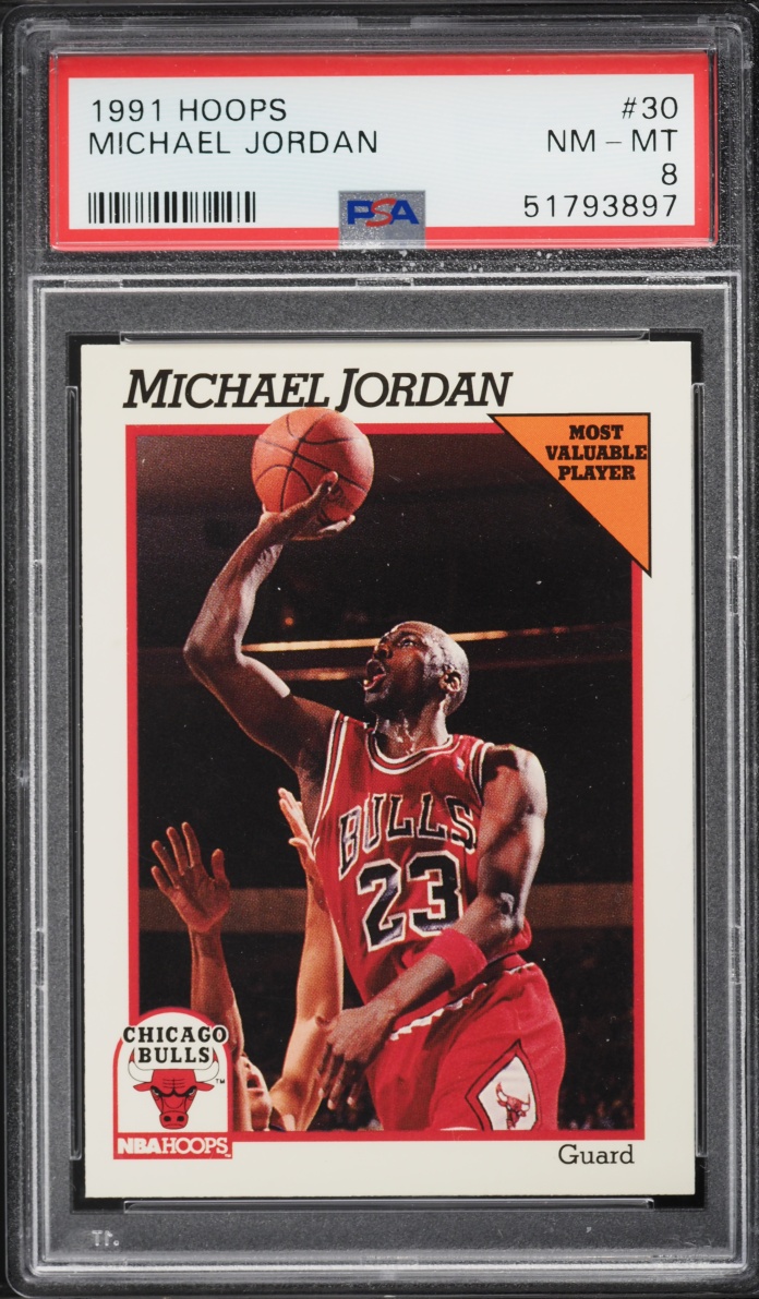 1991 Hoops Michael Jordan #30 PSA 8 NM-MT