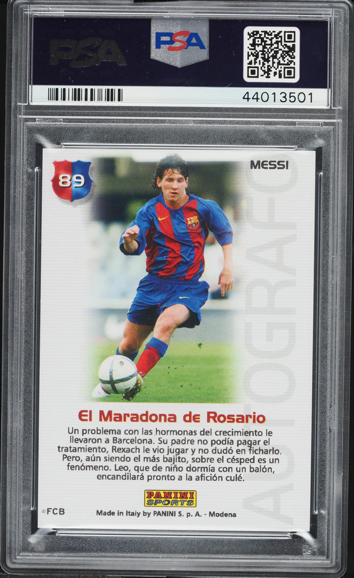 2004 Panini Sports Mega Cracks Barca Campeon Lionel Messi ROOKIE #89 PSA 10 GEM MINT