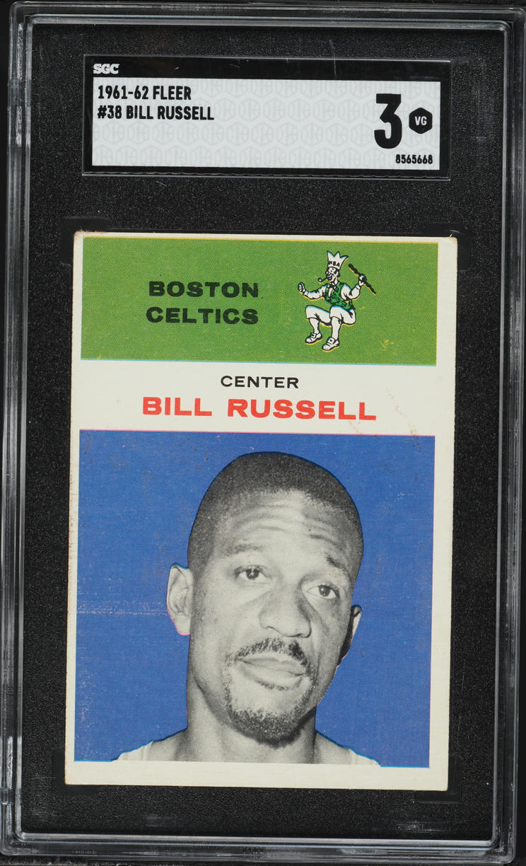 1961 Fleer Basketball Bill Russell #38 SGC 3 VG