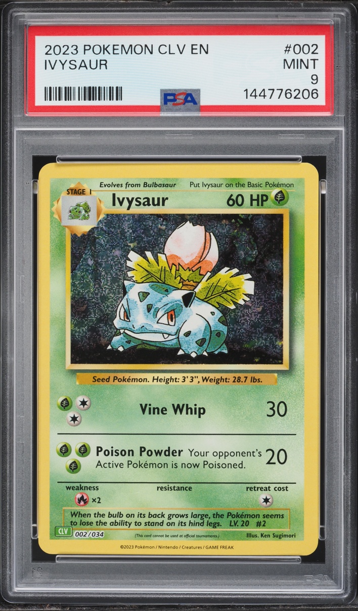 2023 Pokemon TCG Classic Collection Holo Ivysaur #2 PSA 9 MINT