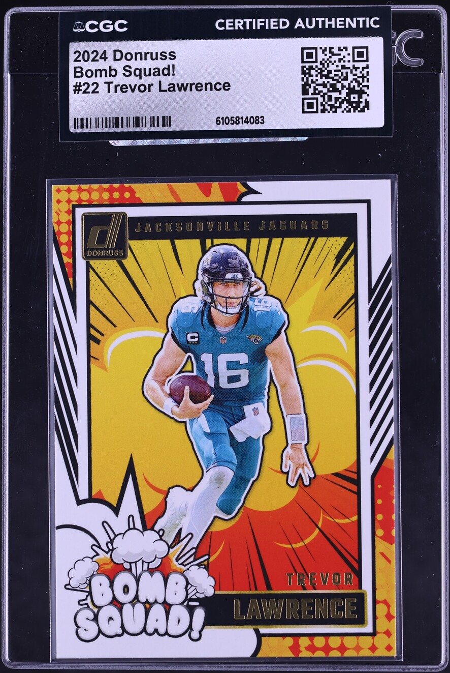 2024 Donruss Bomb Squad! Trevor Lawrence #22 CGC AUTH