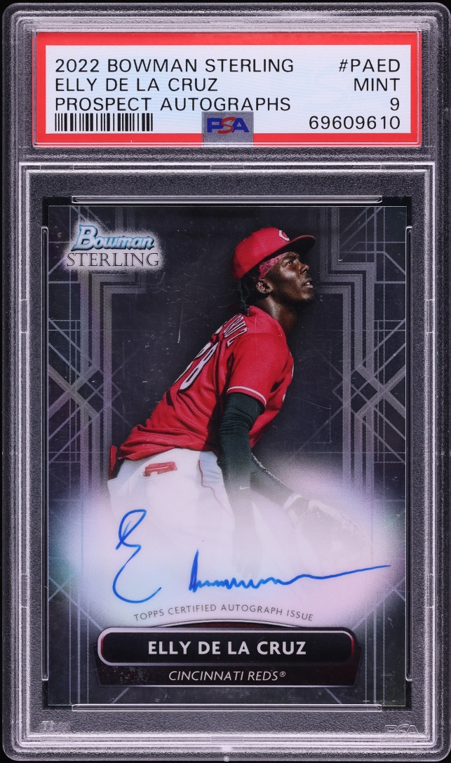 2022 Bowman Sterling Elly De La Cruz PROSPECT AUTO #PA-ED PSA 9 MINT