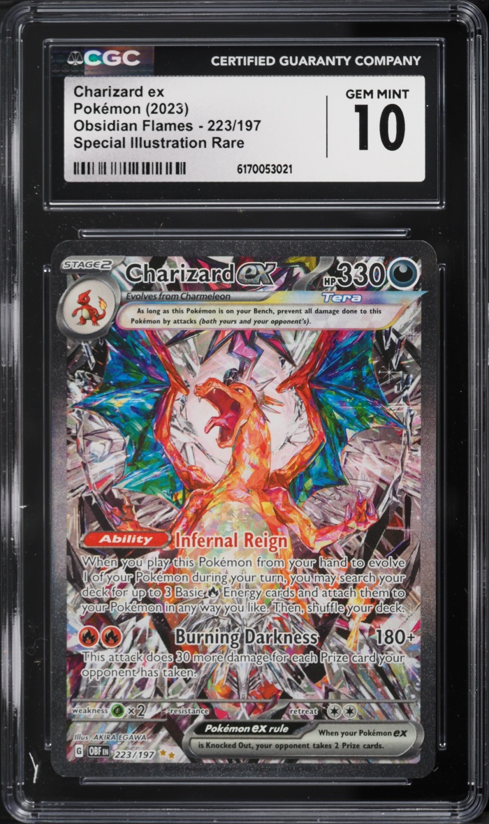 2023 Pokemon Scarlet & Violet Obsidian Flames SIR Charizard ex #223 CGC 10 GEM MINT