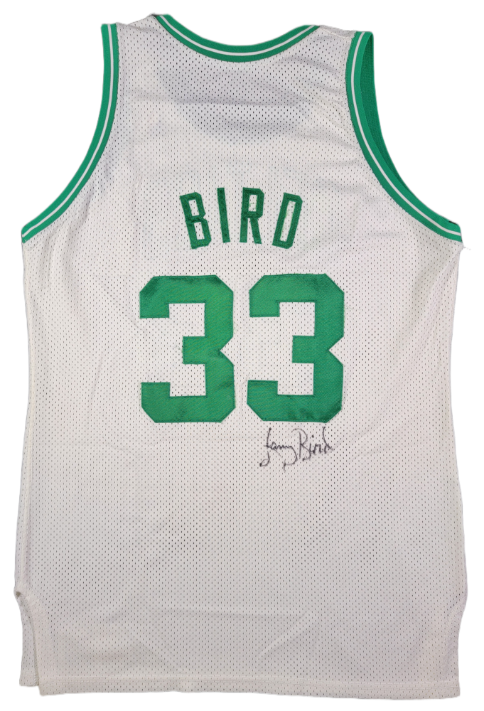 1987-88 Larry Bird Boston Celtics Playoff Game Worn & Signed Jersey