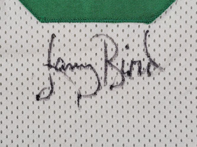 1987-88 Larry Bird Boston Celtics Playoff Game Worn & Signed Jersey