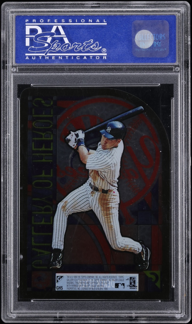 1999 Topps Gallery Of Heroes Die-Cut Derek Jeter #GH5 PSA 10 GEM MINT - Photo 2