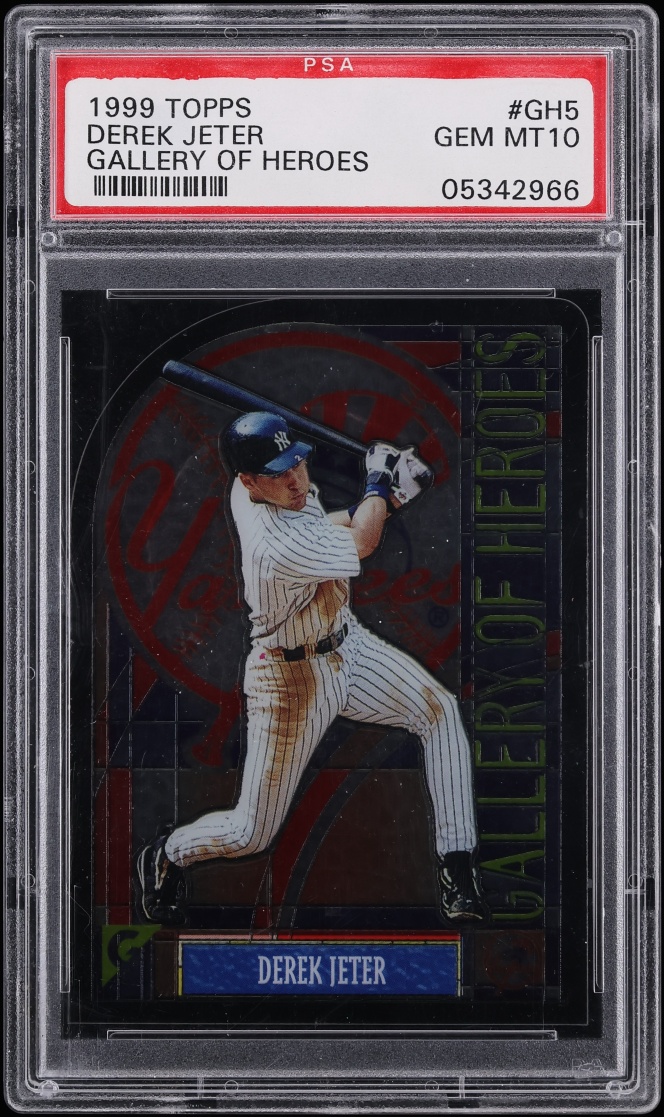 1999 Topps Gallery Of Heroes Die-Cut Derek Jeter #GH5 PSA 10 GEM MINT