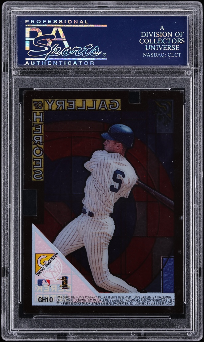 2000 Topps Gallery Of Heroes Derek Jeter #GH10 PSA 10 GEM MINT - Photo 2