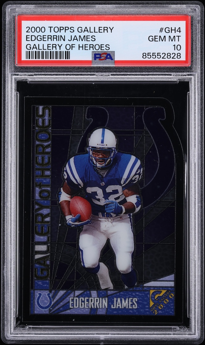 2000 Topps Gallery Of Heroes Edgerrin James #GH4 PSA 10 GEM MINT