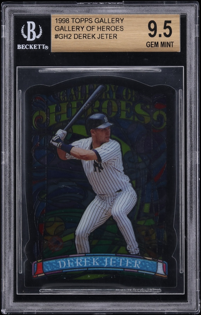 1998 Topps Gallery Of Heroes Die-Cut Derek Jeter #GH2 BGS 9.5 GEM MINT