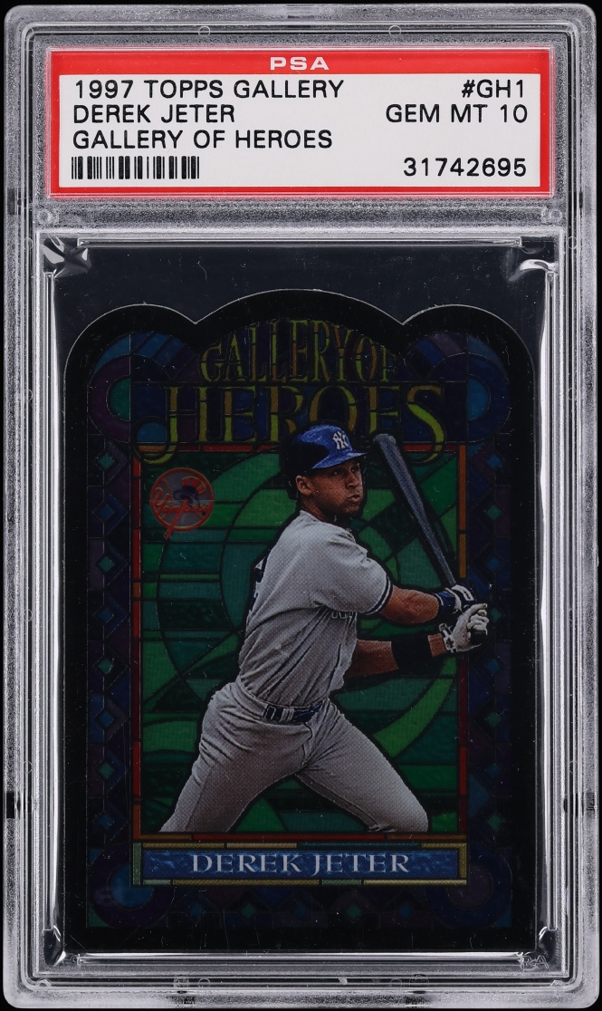 1997 Topps Gallery Of Heroes Die-Cut Derek Jeter #GH1 PSA 10 GEM MINT