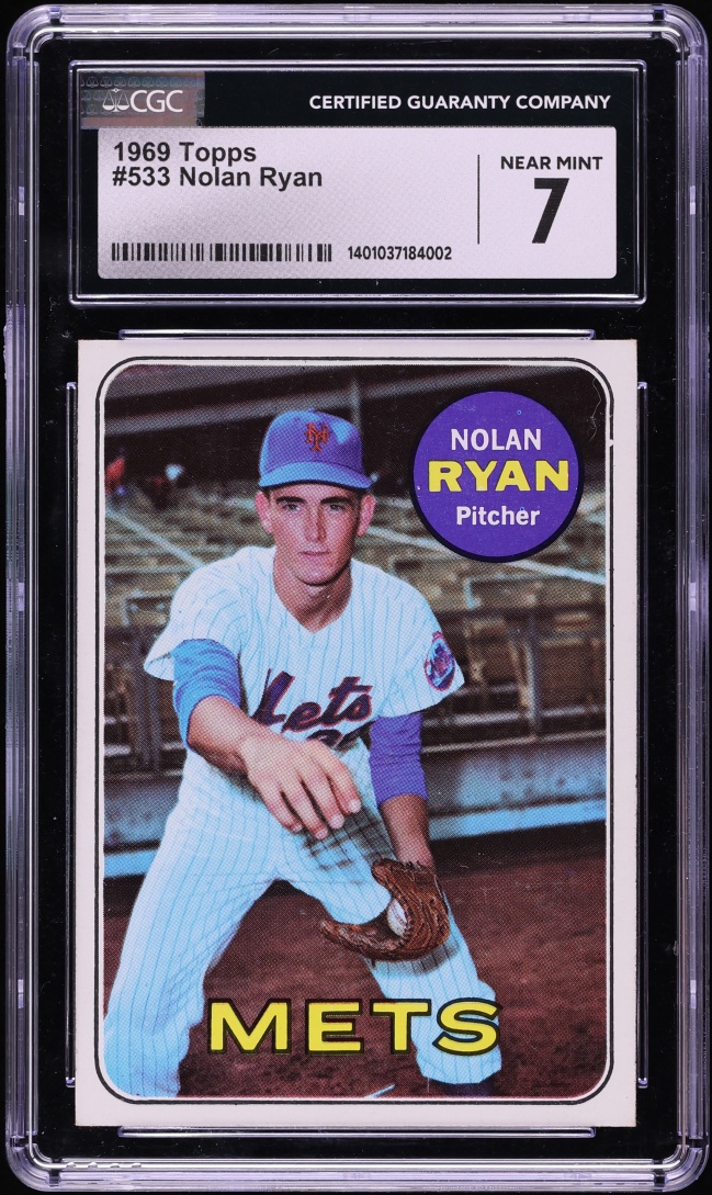 1969 Topps Nolan Ryan #533 CGC 7 NRMT