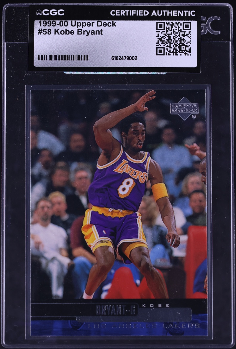 1999 Upper Deck Basketball Kobe Bryant #58 CGC AUTH