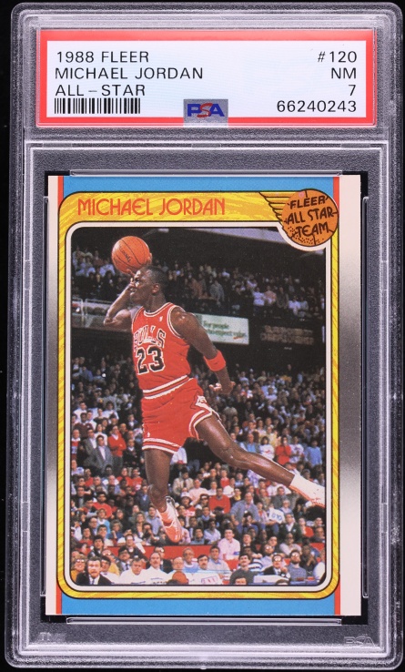 1988 Fleer All Star Michael Jordan #120 PSA 7 NRMT