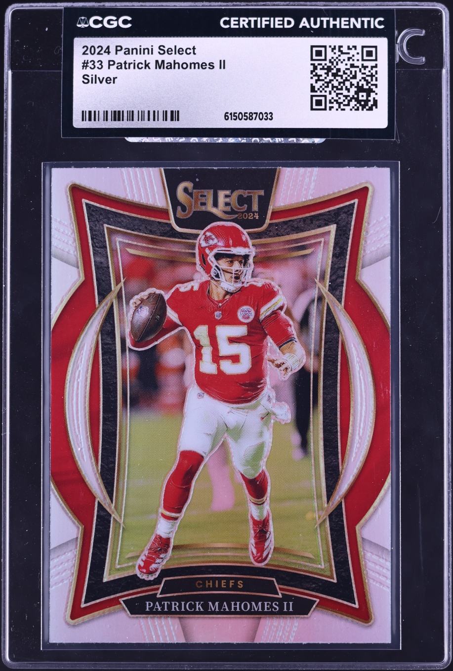 2024 Select Concourse Silver Patrick Mahomes II #33 CGC AUTH