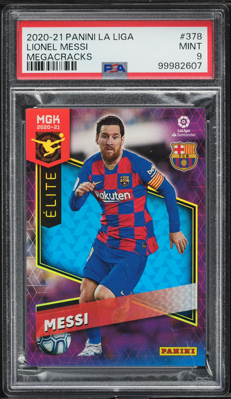 2020 Topps Inception UEFA Perfect 10 Blue Lionel Messi AUTO DNA 10