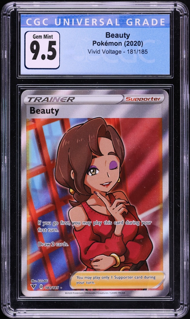 2020 Pokemon Sword & Shield Vivid Voltage Full Art Beauty #181 CGC 9.5 GEM MINT