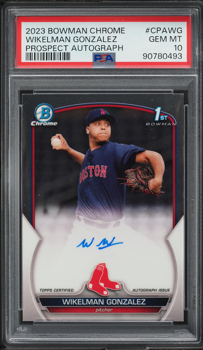 2023 Bowman Chrome Wikelman Gonzalez PROSPECT AUTO #CPA-WG PSA 10 GEM MINT