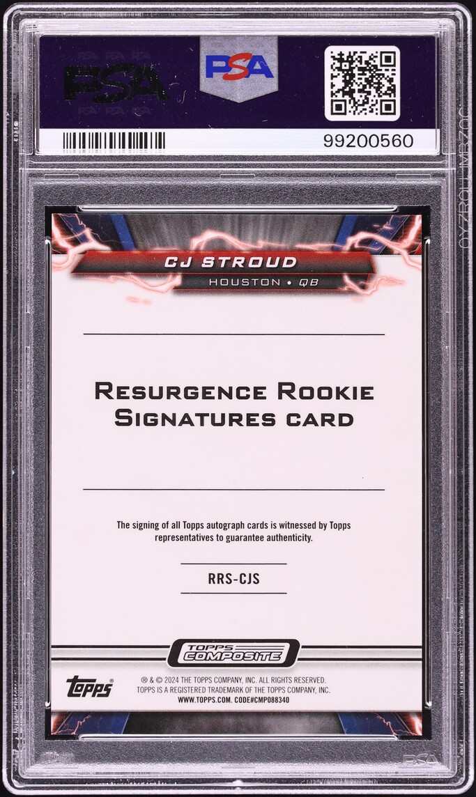 2023 Topps Composite Resurgence C.J. Stroud ROOKIE AUTO #RRSCJS PSA 10 GEM MINT