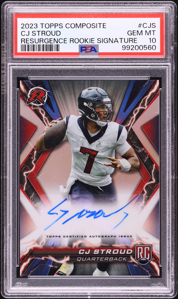 2023 Topps Composite Resurgence C.J. Stroud ROOKIE AUTO #RRSCJS PSA 10 GEM MINT