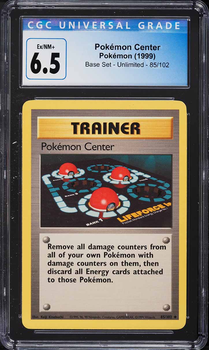 1999 Pokemon Base Set Pokemon Center #85 CGC 6.5 EXMT+