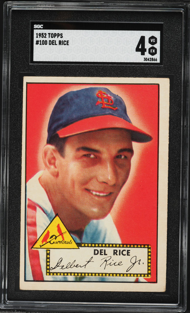1952 Topps Del Rice #100 SGC 4 VGEX
