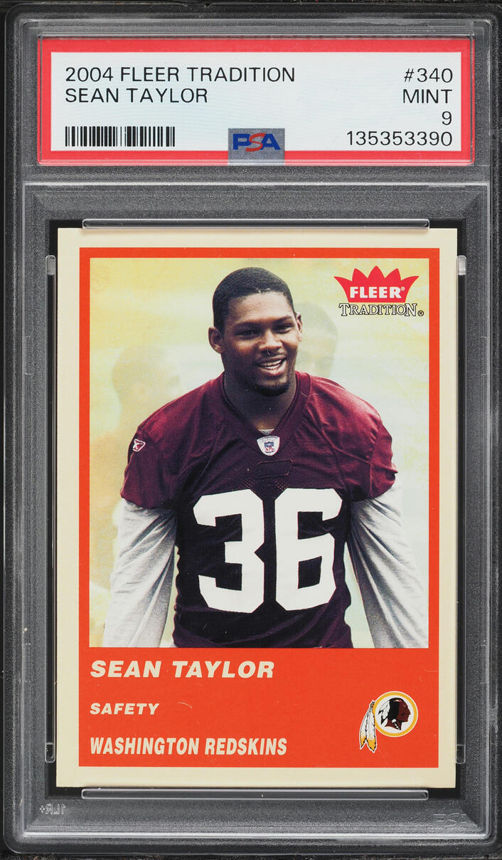 2004 Fleer Tradition Sean Taylor ROOKIE #340 PSA 9 MINT