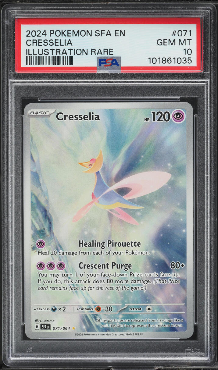 2024 Pokemon SV Shrouded Fable Illustration Rare Cresselia #71 PSA 10 ...