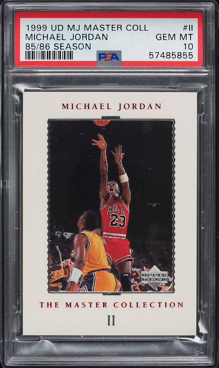 1999 UD MJ Master Collection Michael Jordan #II PSA 10 GEM MINT