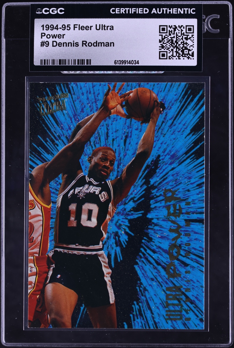 1994 Ultra Power Dennis Rodman #9 CGC AUTH