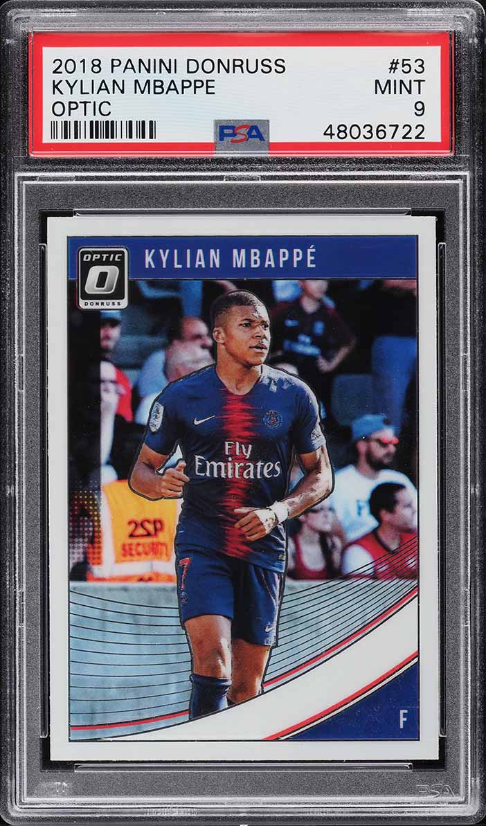 PSA9 RC mbappe panini 2018 W杯 Kylian Mbappe #209 France ROOKIE