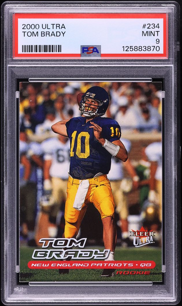 2000 Ultra Football Tom Brady ROOKIE #234 PSA 9 MINT
