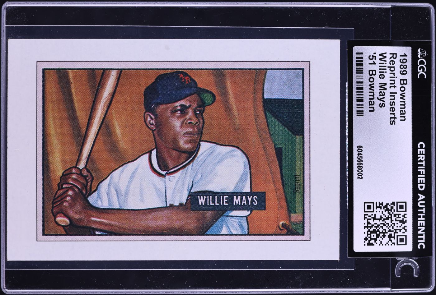 1989 Bowman Reprint Inserts '51 Willie Mays CGC AUTH