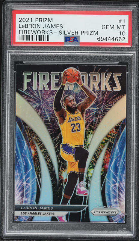 2023 Panini Prizm Silver LeBron James #63 CGC AUTH on Fanatics Collect
