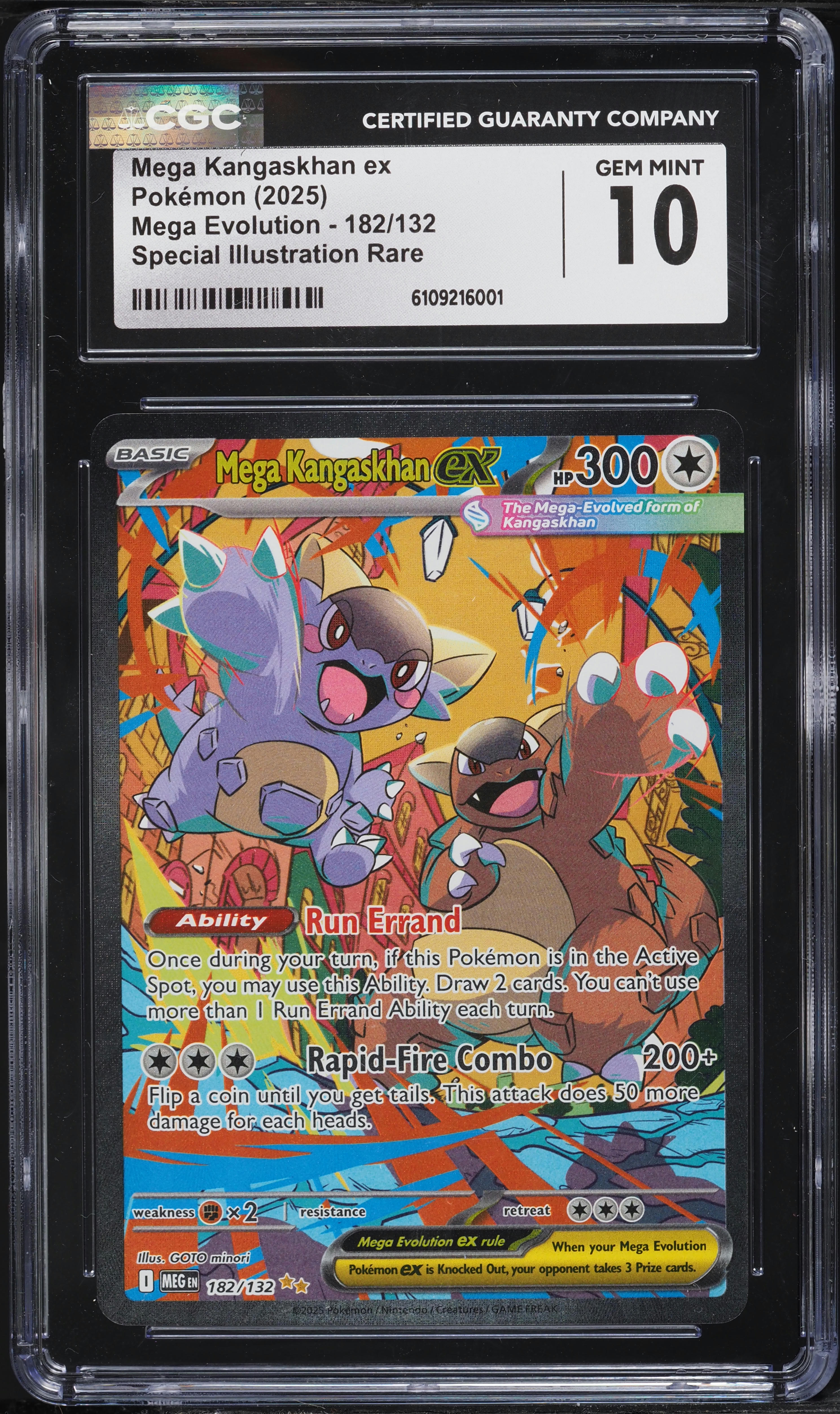 2025 Pokemon Mega Evolution SIR Mega Kangaskhan EX #182 CGC 10 GEM MINT